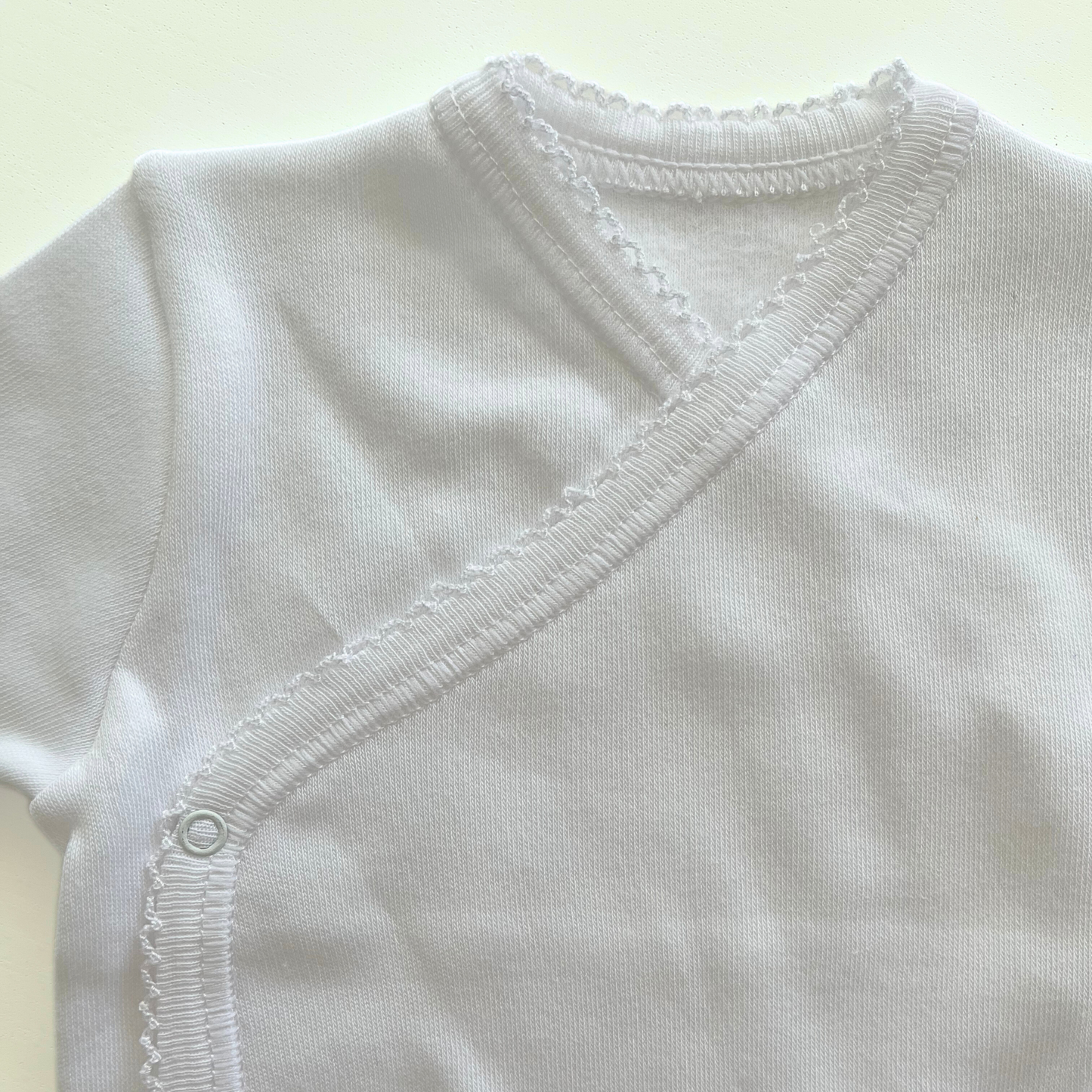 Conjunto de algodón de body cruzado y polaina
