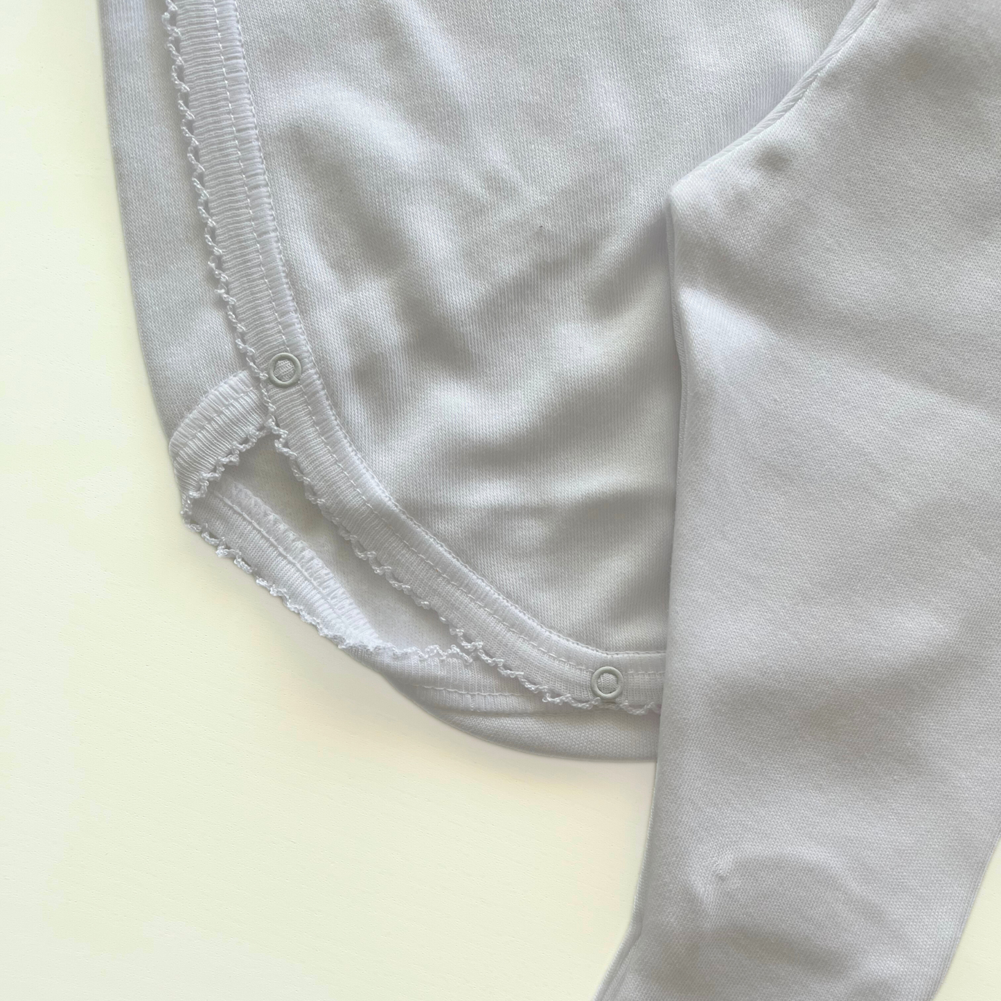 Conjunto de algodón de body cruzado y polaina