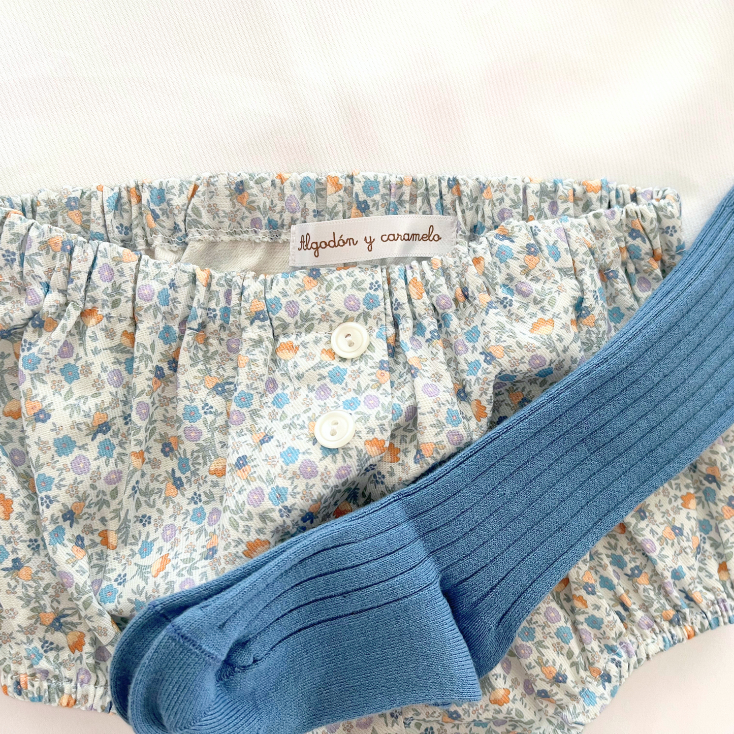 Culotte con botones Flores