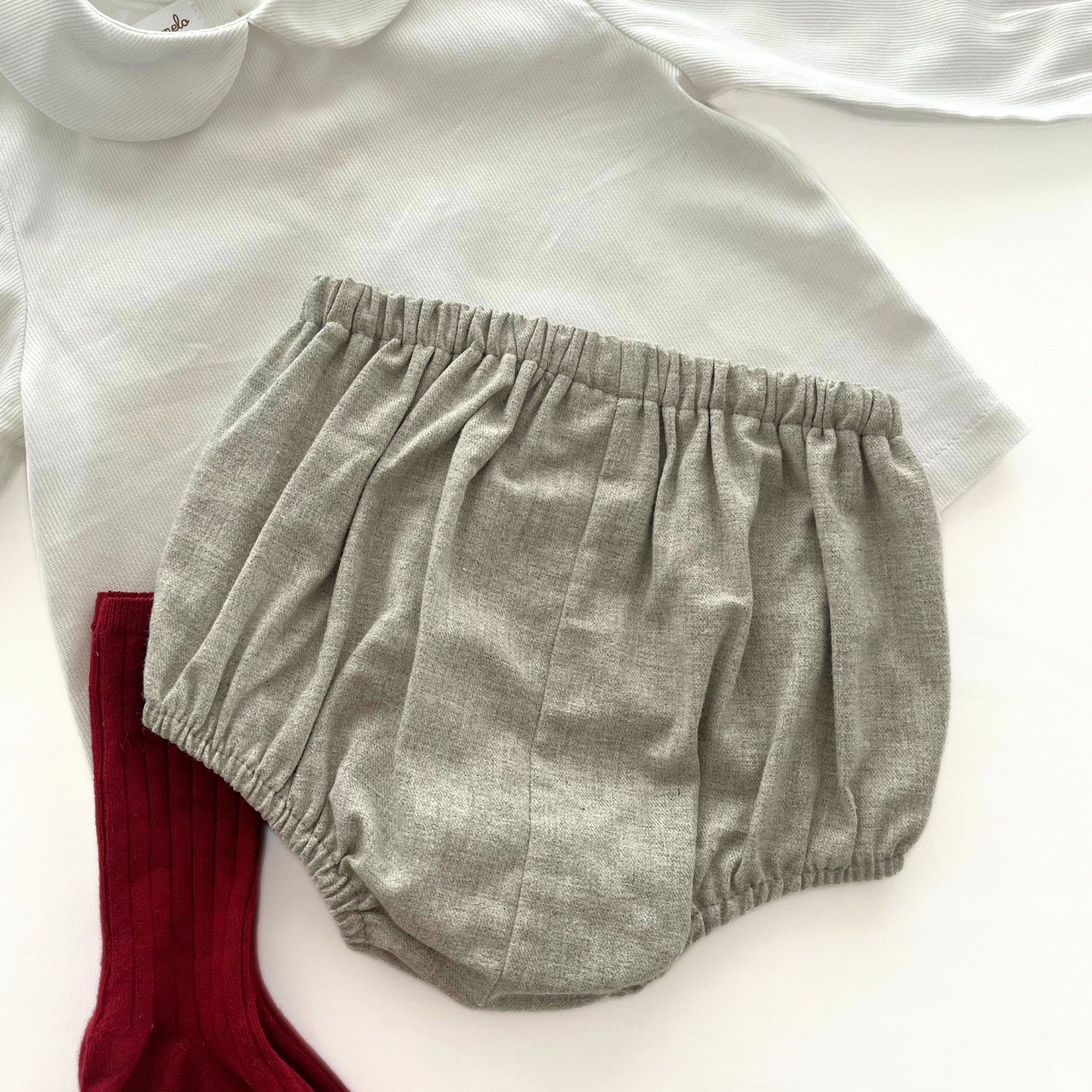 Cubre pañal con botones Gris Perla