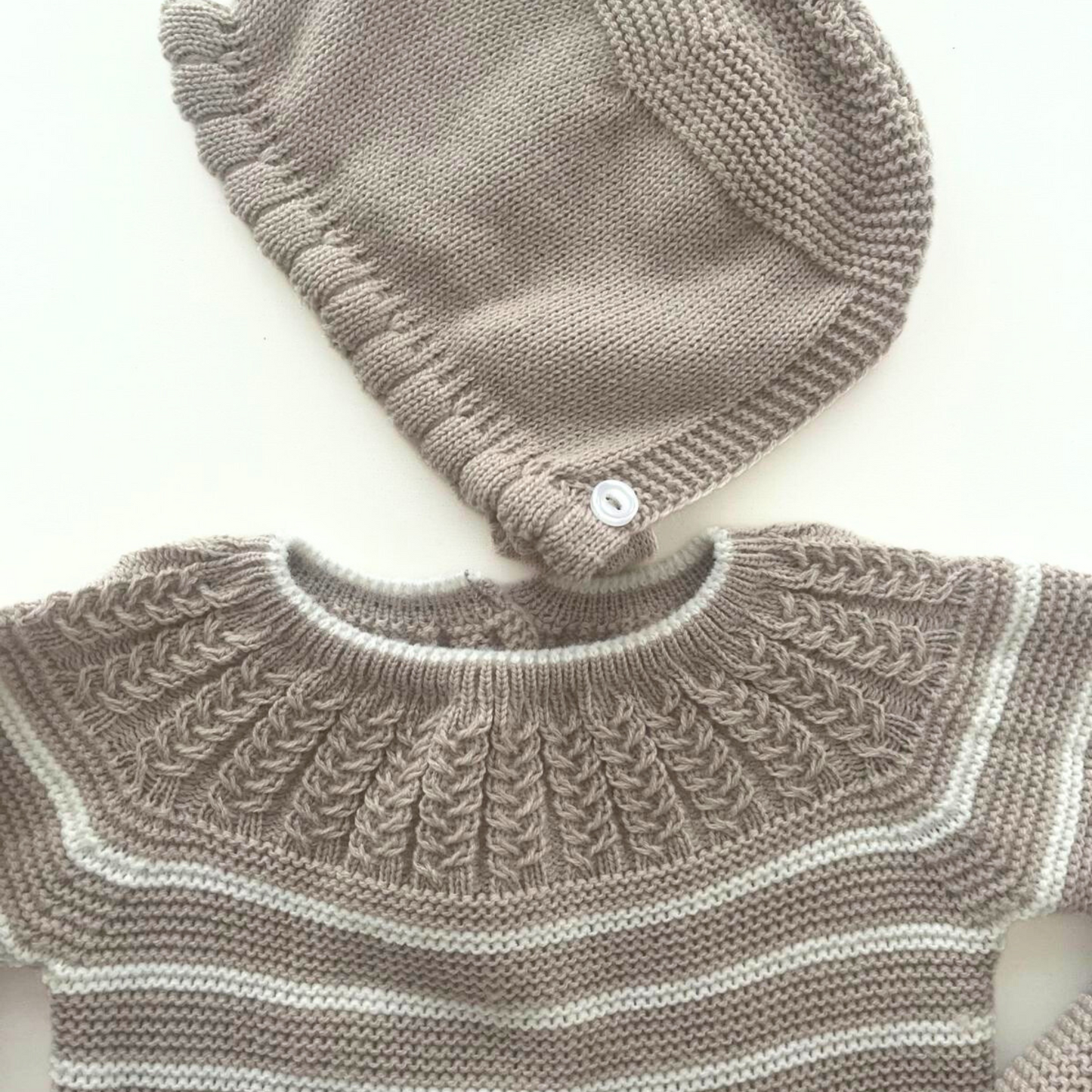 Conjunto de primera puesta arena